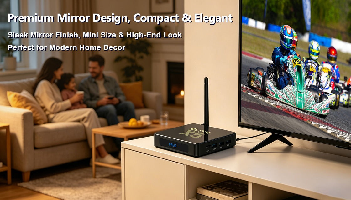 Elite X5 Smart Tv Streaming Box| Entertainment Hub