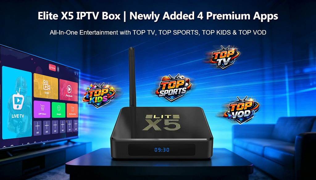Elite X5 Smart Tv Streaming Box| Entertainment Hub