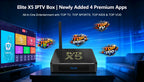 Elite X5 Smart Tv Streaming Box| Entertainment Hub