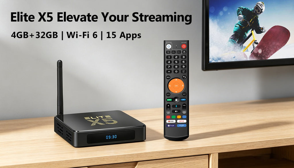 Elite X5 Smart Tv Streaming Box| Entertainment Hub